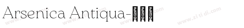 Arsenica Antiqua字体转换